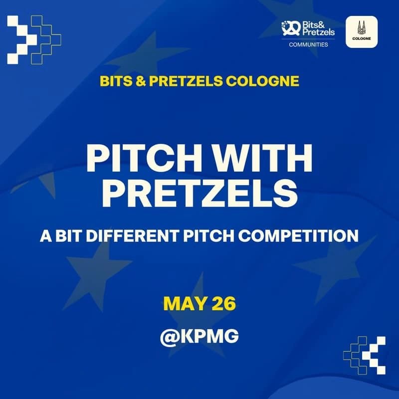 Pitch with Pretzels — Flyer